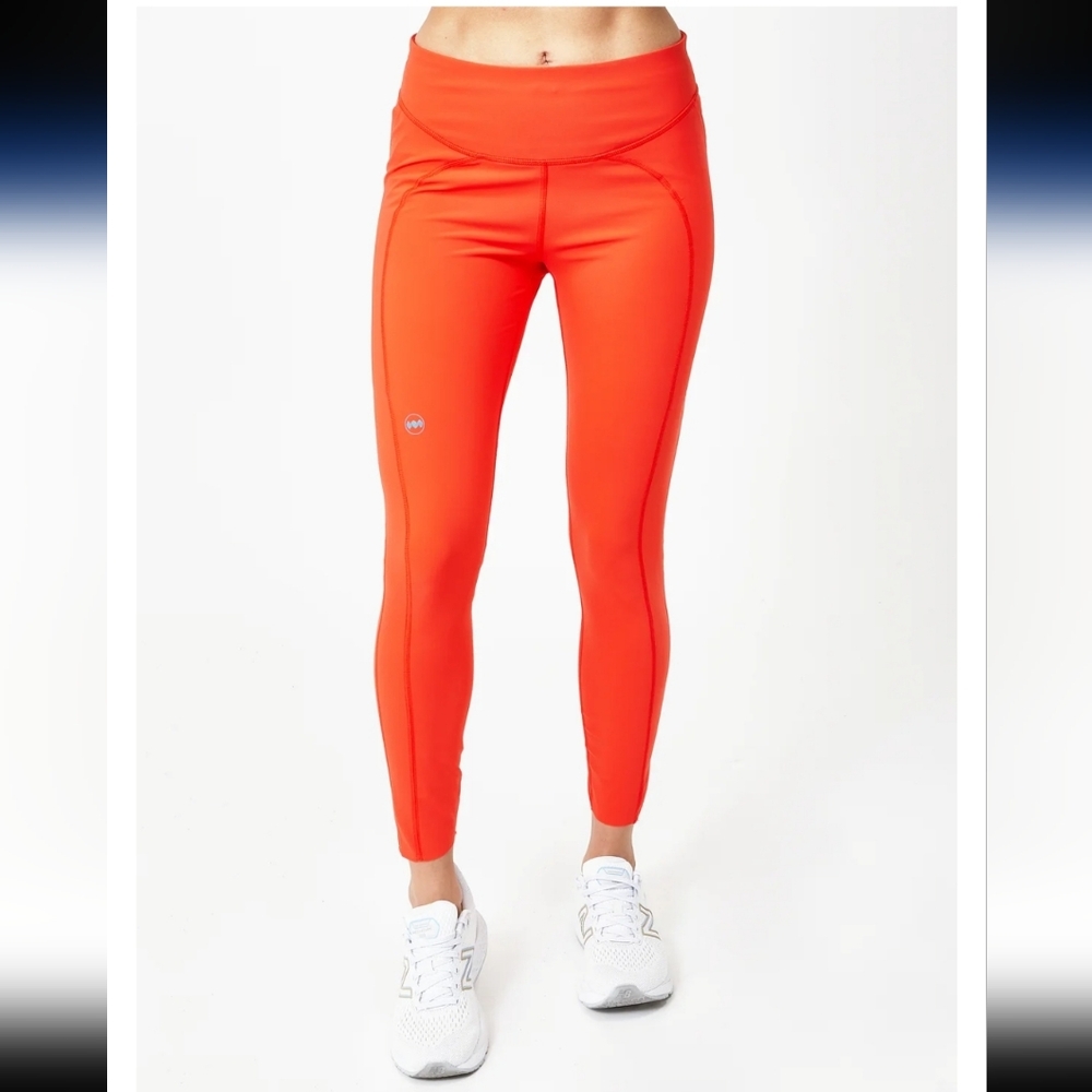 Janji - women’s size XL - pace tights - cardinal orange